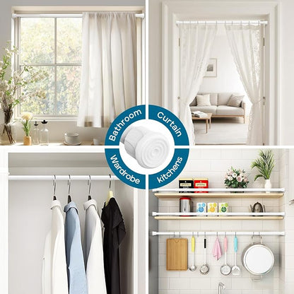 AIZESI Spring Tension Curtain Rods Short Tension Rod - Image 3