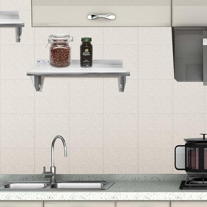 Hally Stainless Steel Shelf 14 x 24 Inches 250 lb Commercial Wall Mount - Image 6