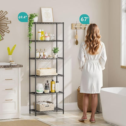 SINGAYE Shelf Closet Wire Shelving：Adjustable Metal Unit - Image 6