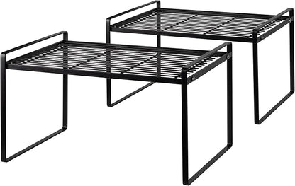 2Pack Kitchen Cabinet Shelf Counter Organizer Rack Pantry Storage Bathroom by Shantton