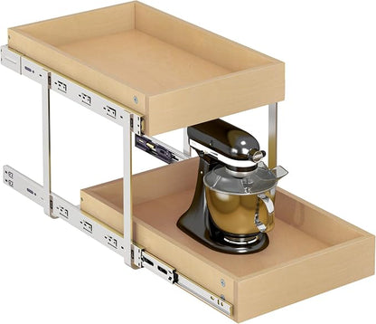 WelFurGeer 2-Tier Pull Out Cabinet Organizer by WelFurGeer