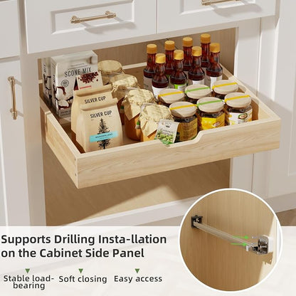 Pull Out Drawers for Cabinets, 16½” W x 21” D Soft Close Slide Out Drawers for - Image 4