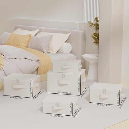Underbed Storage Box with Lid, Foldable Clothes Organizers, Home Organising - Image 4
