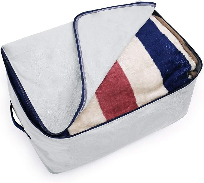 Pack of 2, 100% Natural Canvas Cotton Large Size Storage Bags - Image 4