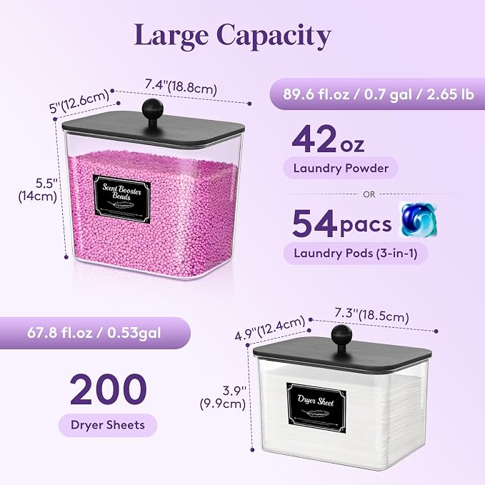 Lifewit 3 Pcs Laundry Pods Container - Image 2