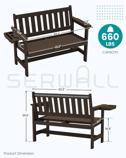 SERWALL HDPE Outdoor Bench - Image 3