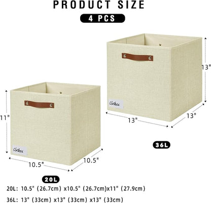 Collapsible Fabric Storage Cube Bins - Image 3