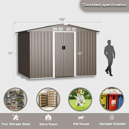 Kullavik 8FT x 6FT Outdoor Storage Shed - Image 2