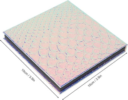 PU Empty Eyeshadow Palette, Fish Scale Small Magnetic Palette, Portable - Image 6