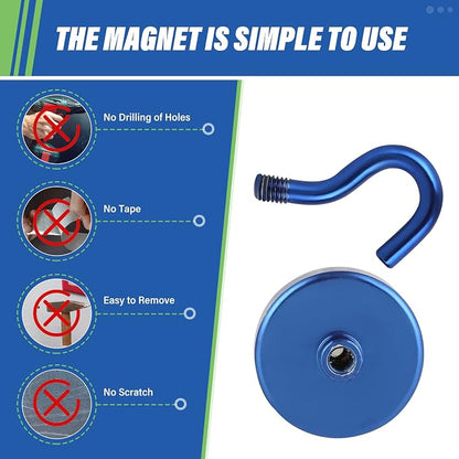 Neosmuk Magnetic Hooks, Heavy Duty 130lb+ Strong Magnet Hook - Image 5