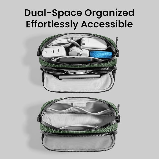 tomtoc Electronic Organizer Travel Case Performance, Water Resistant Dual - Image 5