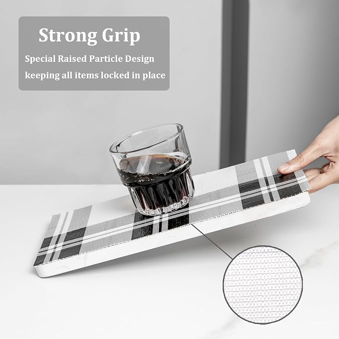 Drawer Shelf Liner for Kitchen Cabinets, Non Adhesive Slip Resistant Shelf - Image 2