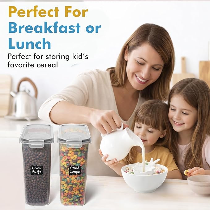 Shazo 2 Pack Small Airtight Cereal Containers Storage - Image 8