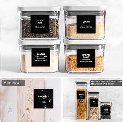 288 Pantry Labels for Food Containers, Jars and Kitchen - Image 4