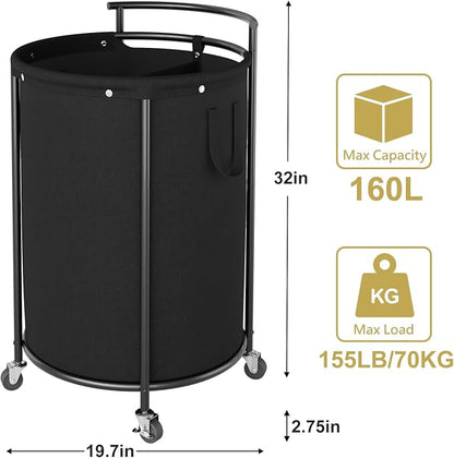 Chrislley 160L Double Laundry Hamper - Image 3