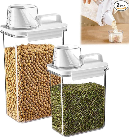 Cereal Container and Rice Storage Dispenser-Airtight Food Storage Organizers by SZRUNZHU