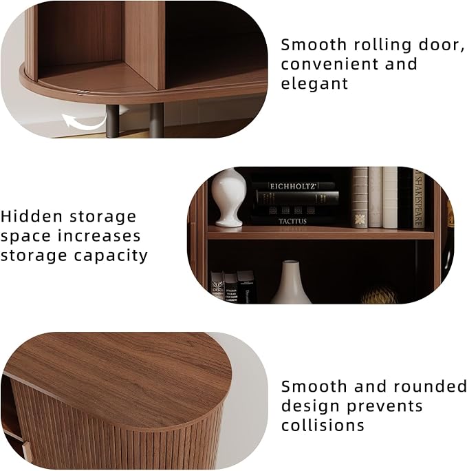 Buffet Sideboard Cabinet with Storage, Modern Accent Coffee Bar Console Table - Image 5