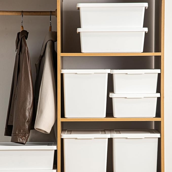 15 Quart Stackable Plastic Storage Bins - Image 6