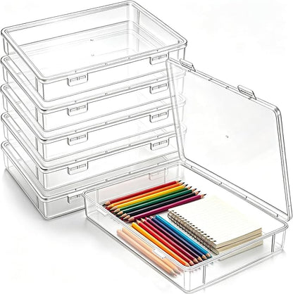Jetec 6 Pieces Mini Plastic Clear Beads Storage Containers Box by Jetec