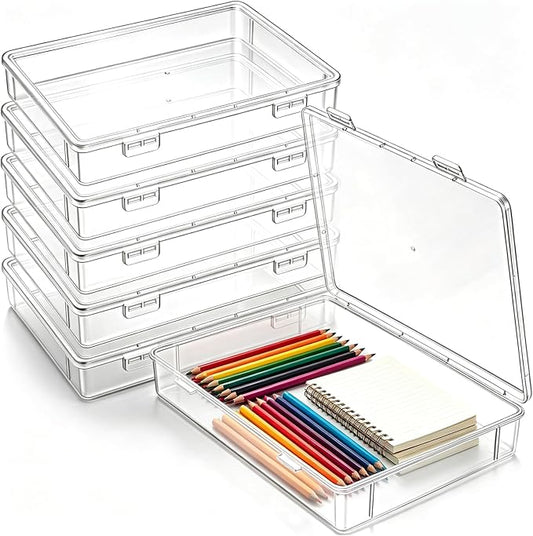 Jetec 6 Pieces Mini Plastic Clear Beads Storage Containers Box by Jetec