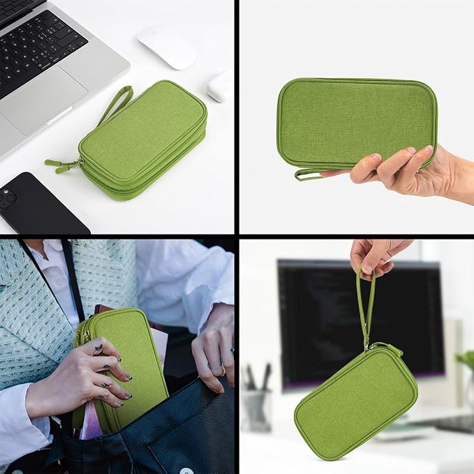 CAAORDKSO Electronic Organizer Travel Cable Accessories Bag, Tech Pouch - Image 6