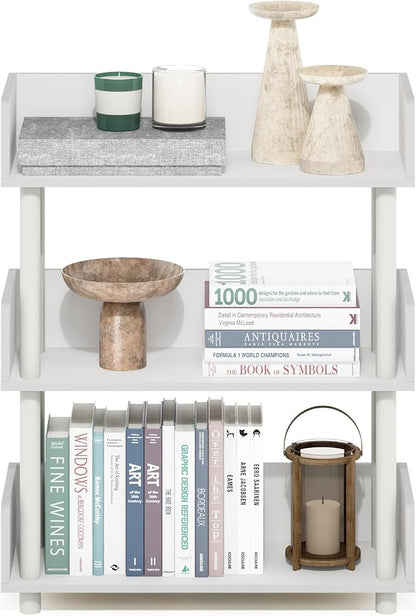 Furinno Turn-N-Tube 3-Tier Display Shelf, Storage Shelves, Book Shelf, Open - Image 5