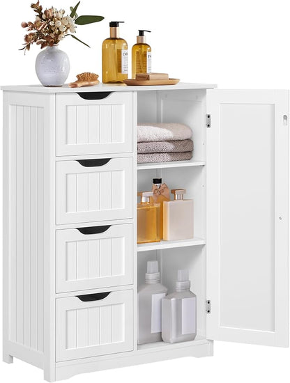 Yaheetech Wooden Floor Cabinet, Side Storage Organizer by Unknown
