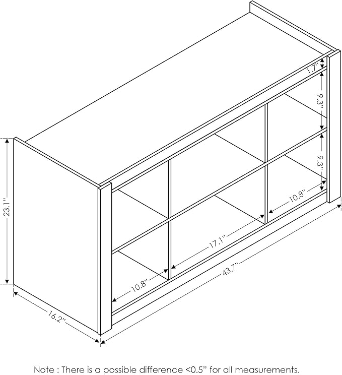 Furinno Bookcases Classic Bookshelf Storage Shelves, French Oak - Image 3