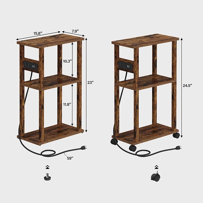 TUTOTAK Small Narrow Side Table - Image 2
