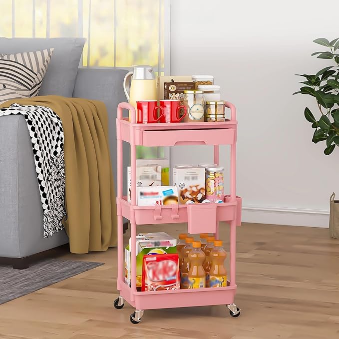 3 Tier Rolling Utility Cart - Image 8