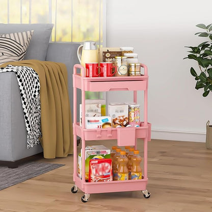 3 Tier Rolling Utility Cart - Image 8