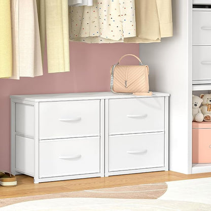 DAOUTIME 2-Pack Stackable Storage Drawers, Freestanding or Stackable Dresser - Image 8