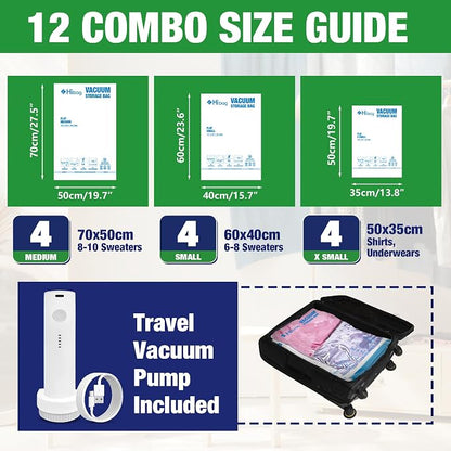 Travel Vacuum Bags with Electric Pump, Vacuum Travel Bags - Image 2