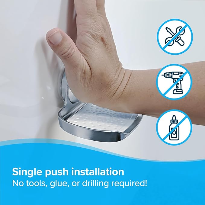 SlipX Solutions Strong Hold Soap Saver, Suction Cup Soap Holder - Image 2