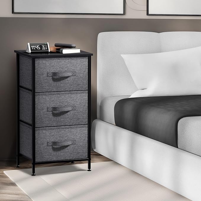 Sorbus Nightstand with 3 Drawers - Image 2