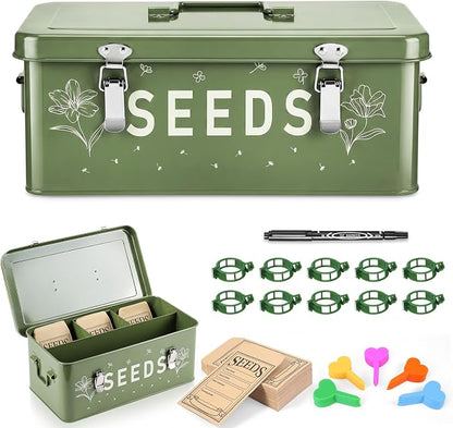 Seed box, Seed storage box, Garden seed organizer | 50 Seed Envelopes, 100 by Providemorechoicesforyour