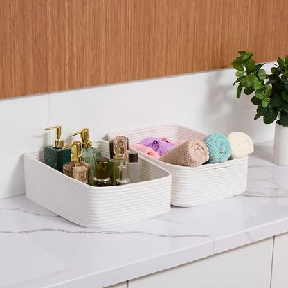 Large Shallow Organizing Baskets 15x11x5.1 Inches - Image 6