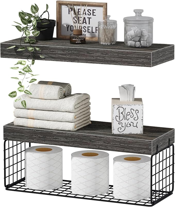 QEEIG Bathroom Shelves Over Toilet by QEEIG