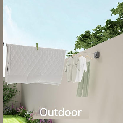 Retractable Clothesline Indoor Outdoor, Clothes Line Retracting Indoor - Image 7