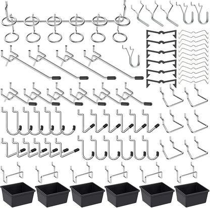 Pegboard Hooks Assortment, for Organizing Various Tools, by FRIMOONY