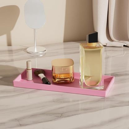 Vanity and Bathroom Tray, 11.8" ABS Countertop Organizer, Waterproof Vanity Tray - Image 4
