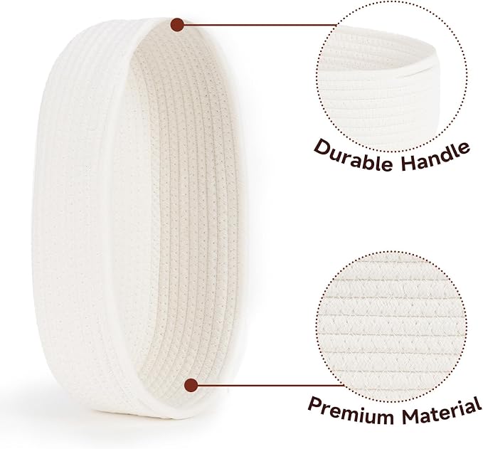 Temary Bathroom Organizer Bin, Toilet Paper Rope Baskets - Image 3