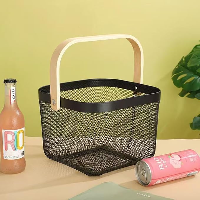 AJIODA Metal Mesh Wire Basket, Large Steel Basket - Image 6