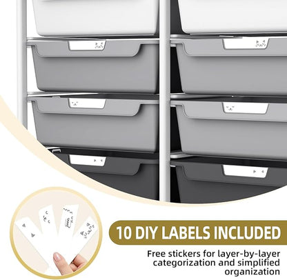 10 Drawer Rolling Storage Cart - Image 5