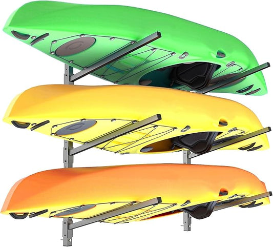 TORACK Heavy-Duty Wall Mounted Kayak Rack, Kayak Hangers by TORACK