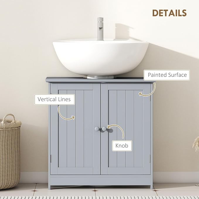 HOMCOM Under Sink Bathroom Cabinet - Image 6