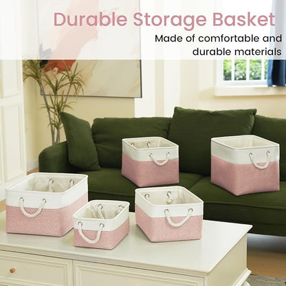 13.8x9.8x6.7 Inch Fabric Small Storage Bins - Image 7