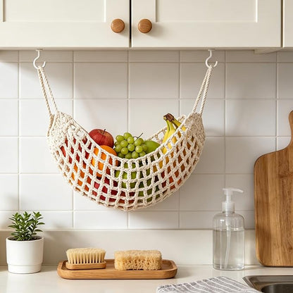 Macrame Hanging Fruit Hammock - Image 5
