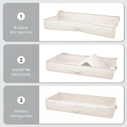 TidyCorner 2-Pack Under Bed Storage Containers, 4.5 Inches Tall Low Profile - Image 7