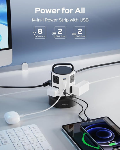 Tower Surge Protector Power Strip, JACKYLED Extension Cord - Image 2